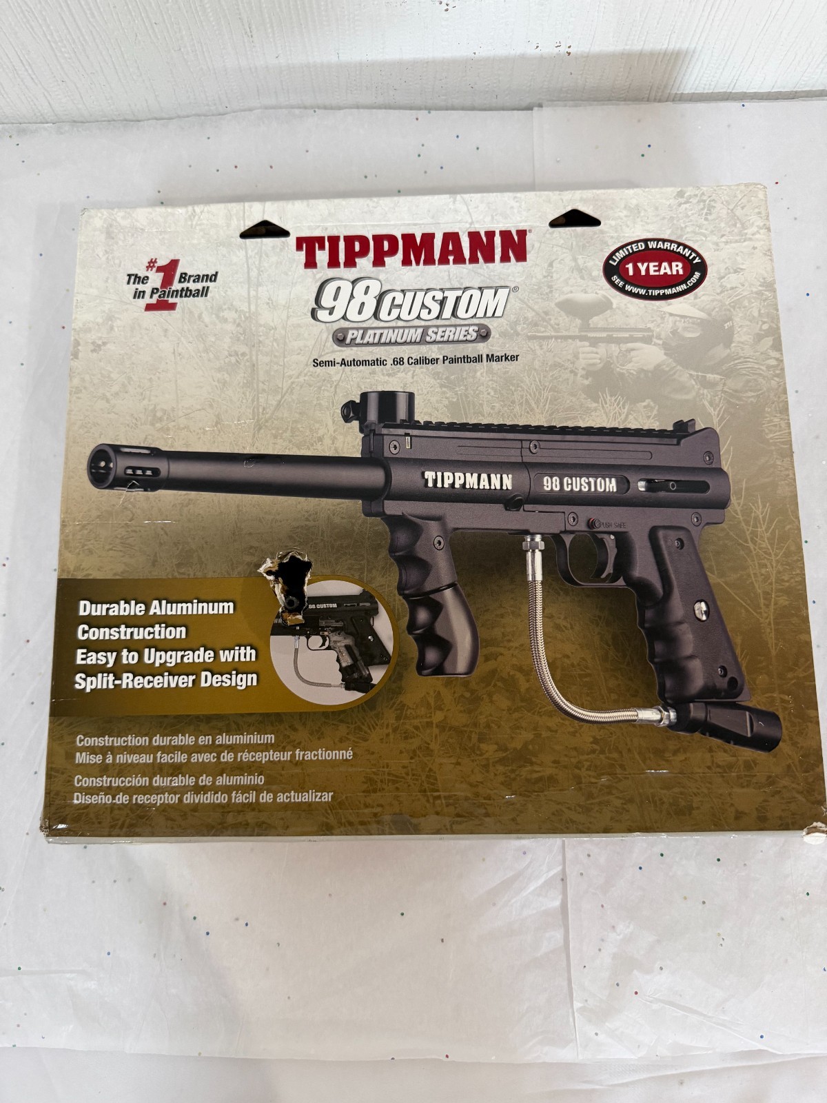 New Tippmann 98 Custom Platinum Series Semi-Auto Mechanical .68 Cal Marker Black