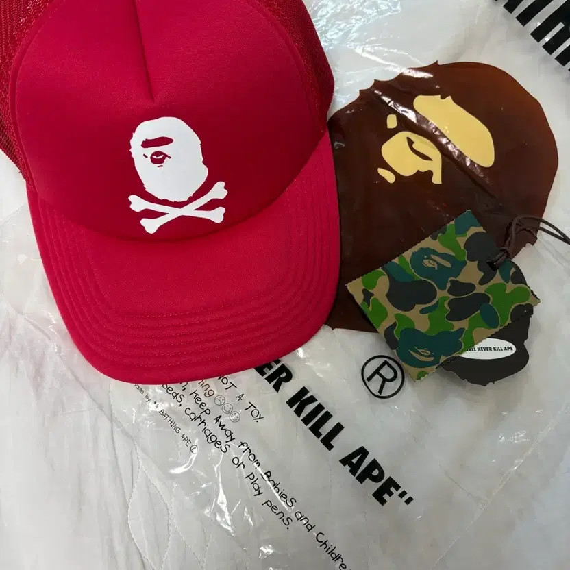 Bape Red Mesh Cap