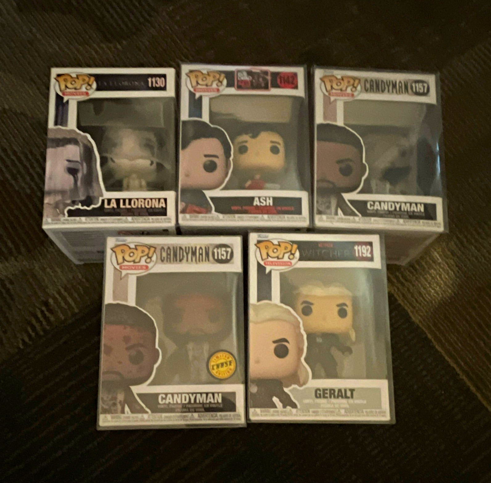 Funko POP! Movies Vinyl Mixed Lot 5 La Llorona Ash Candyman Geralt FYE Excl