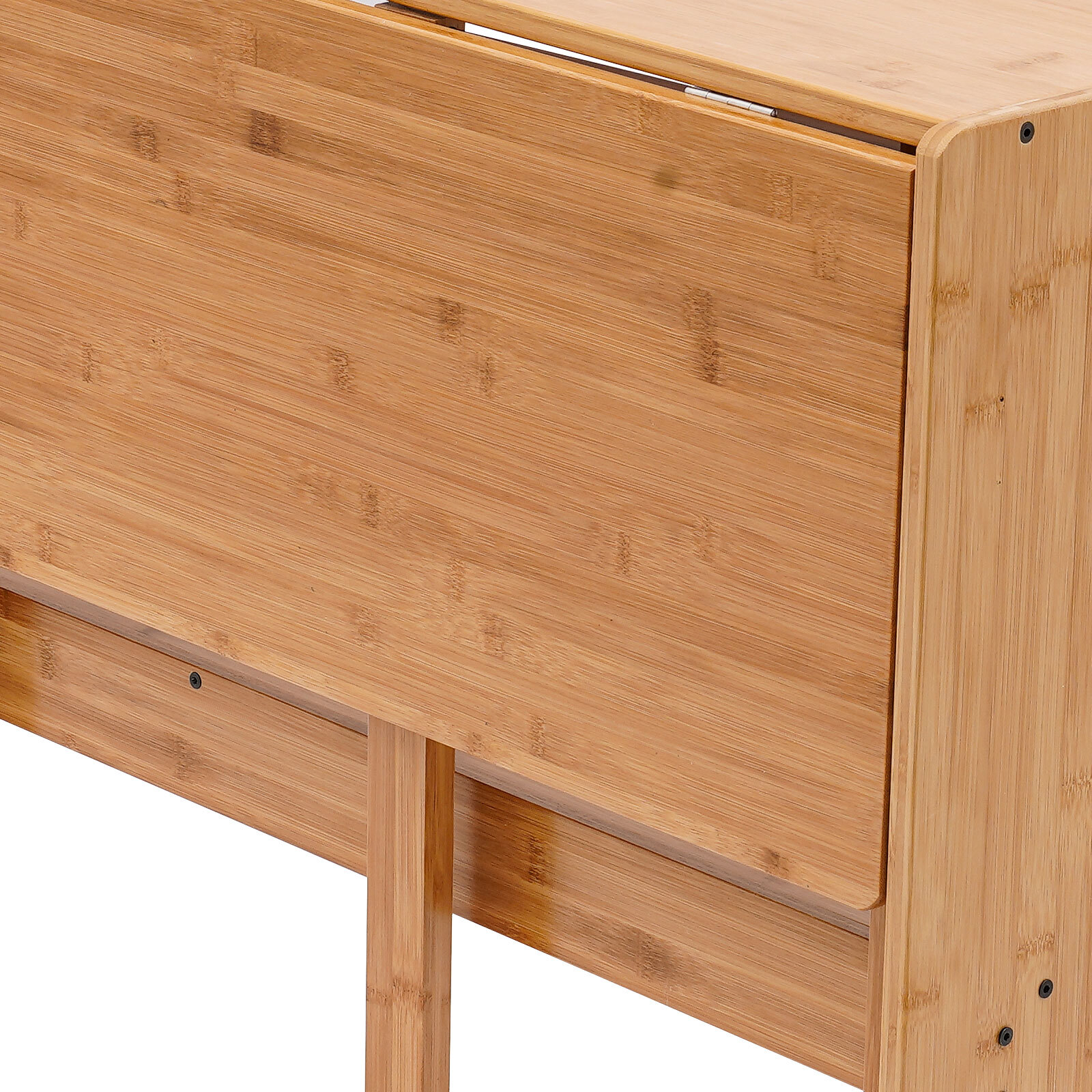 Folding Desk, Computer Desk with Bookshelf, Writing Desk for Student Office