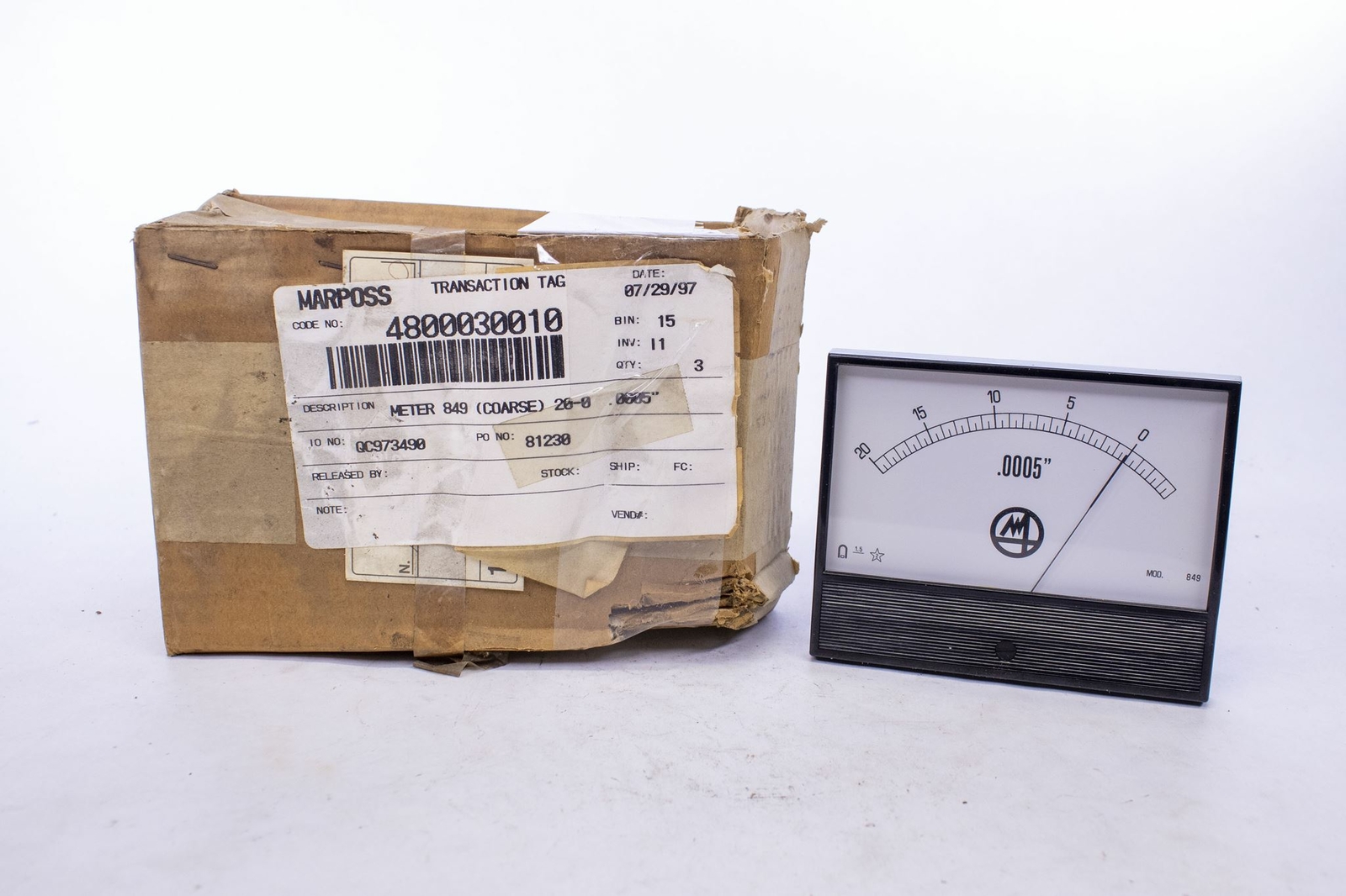 Marposs Panel Meter 849 .0005"