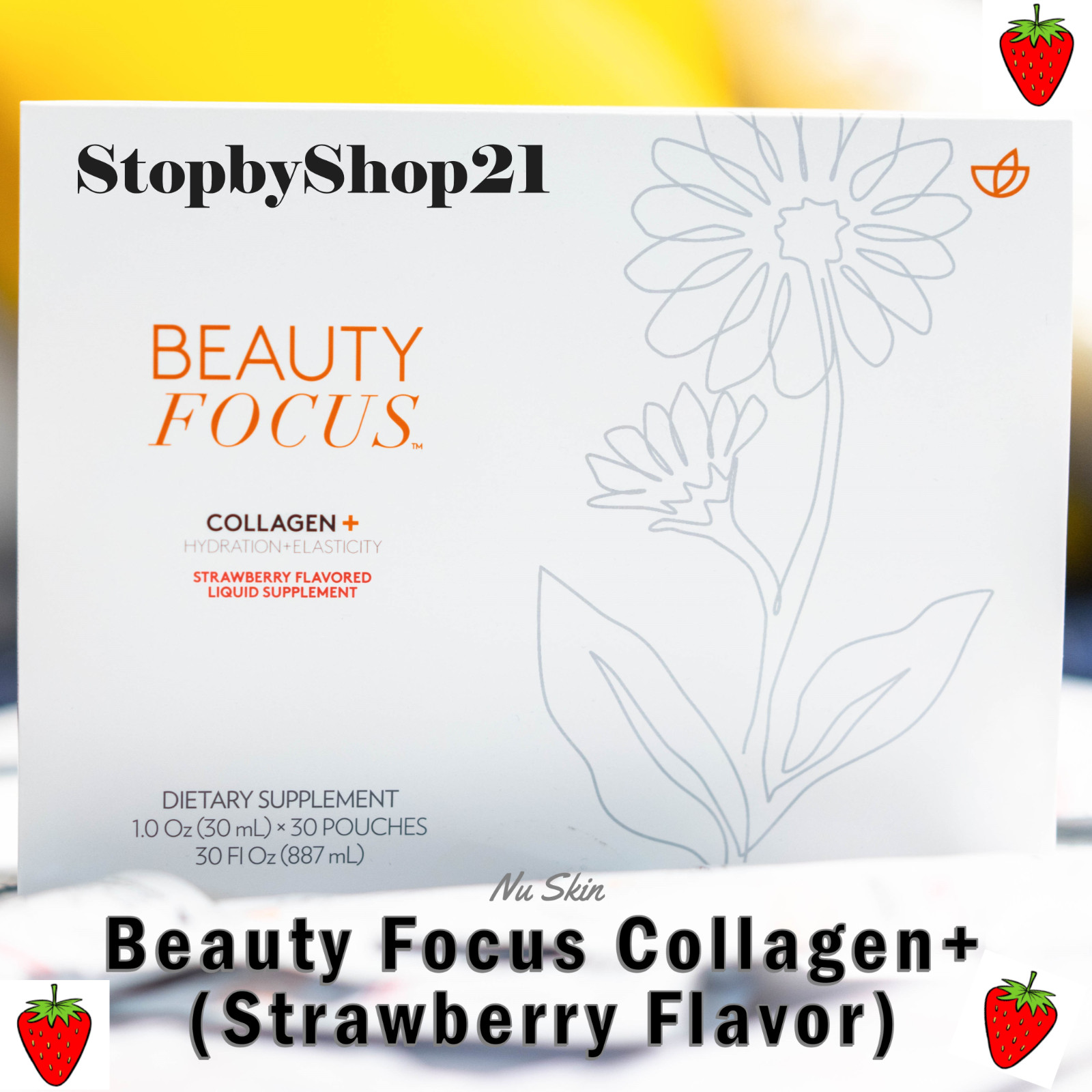 Nu Skin NuSkin Pharmanex Beauty Focus Collagen [STRAWBERRY] Exp 01/2027 SEALED