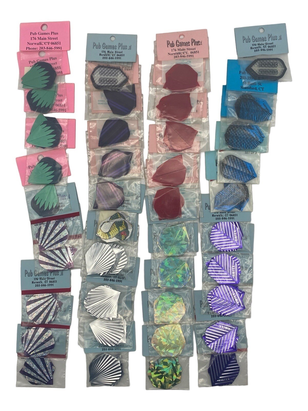 Vintage Mixed Lot Of (40) Packs Of 3 New Old Stock Of Dart Flights 120 Flights