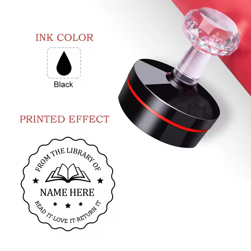 Personalized Rubber Stamp Custom Logo Name Self Inking Business Stamp