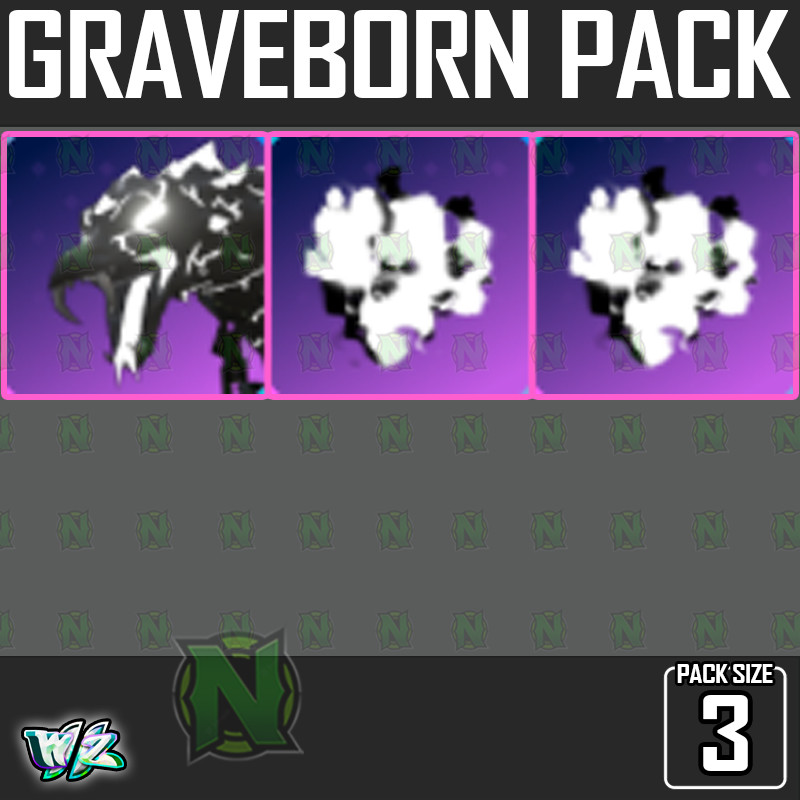 Roblox World Zero WZ - 3 PACK - GRAVE BASILISK + 2x GRAVEBORN AURA