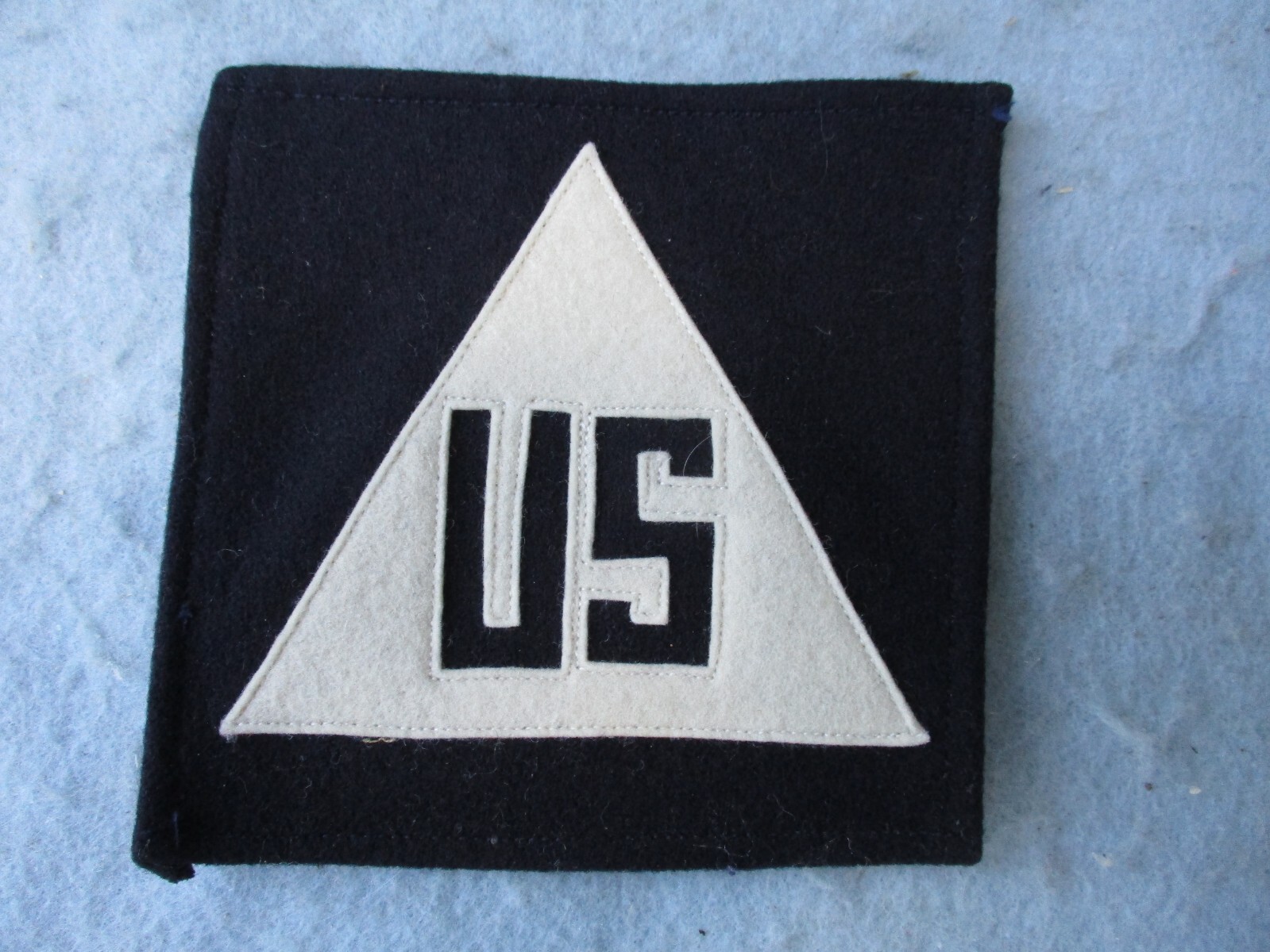 WWII US Army Patch Civilian Non Combatant Large Felt Wool WW2