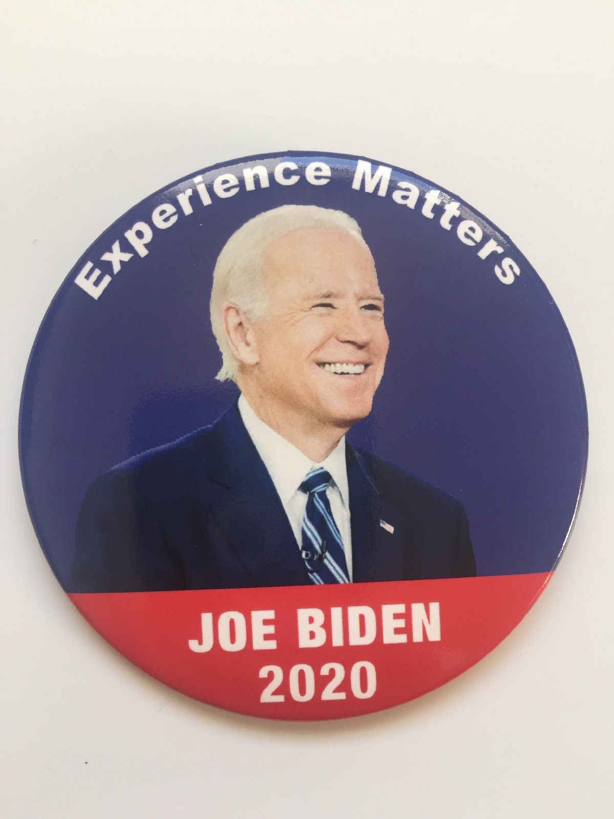2020 Vice President Joe Biden for President 3" Button Experience Matters Pin
