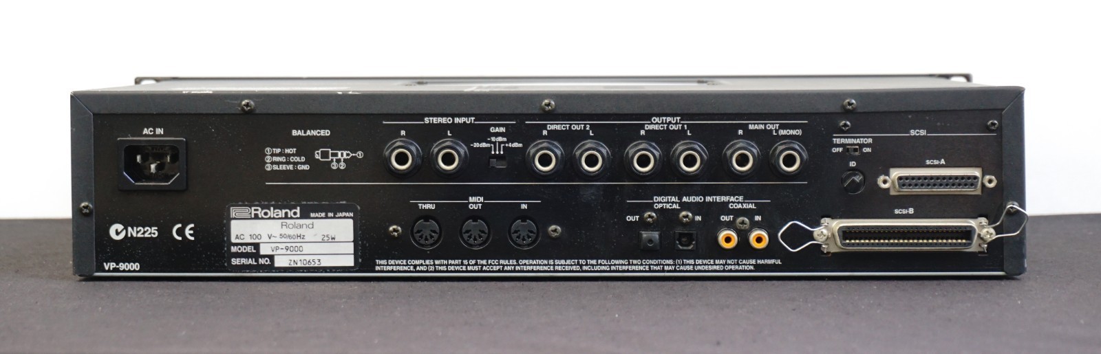 Roland VP-9000 VariPhrase Processor Sampler Vocal Processor 2U Rack Mount - 100V
