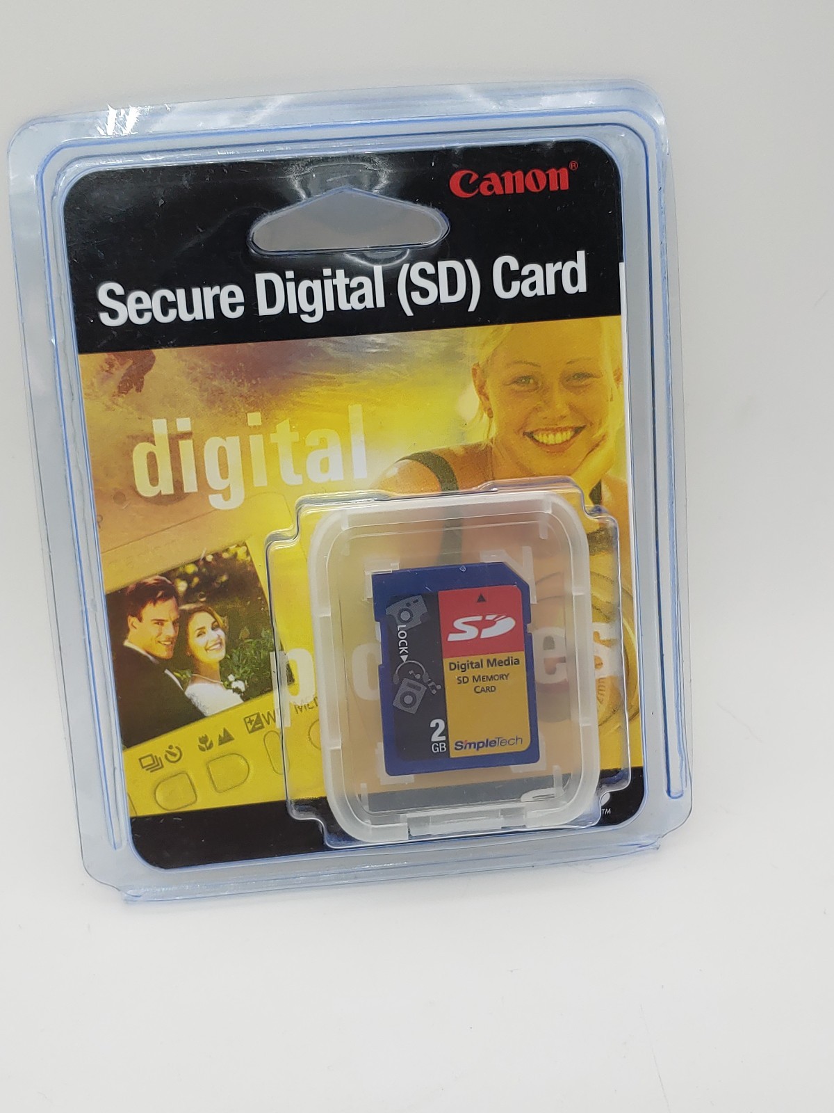 New Genuine Canon SimpleTech 2GB SD Memory Card 3505B001AA OEM Factory Sealed
