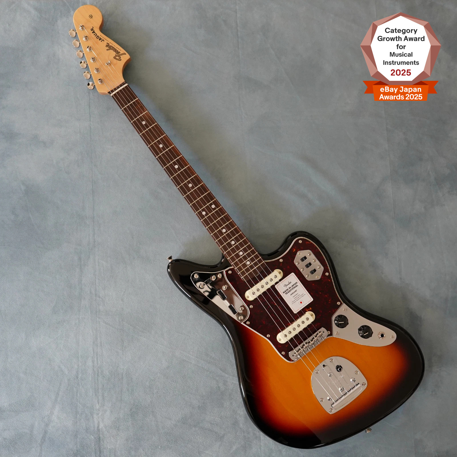 Fender Made in Japan Traditional 60s Jaguar 3-Color Sunburst Electric Guitar