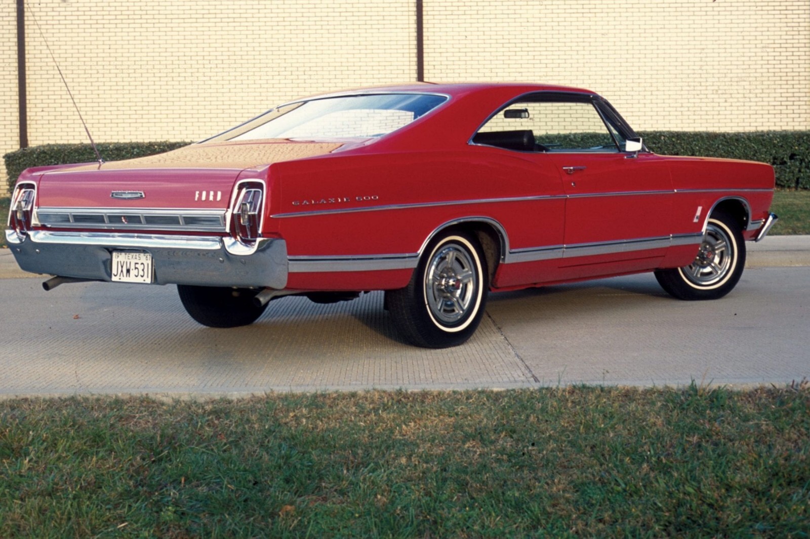 1967 Ford Galaxie 500 rear | 24x36 inch POSTER | vintage classic car
