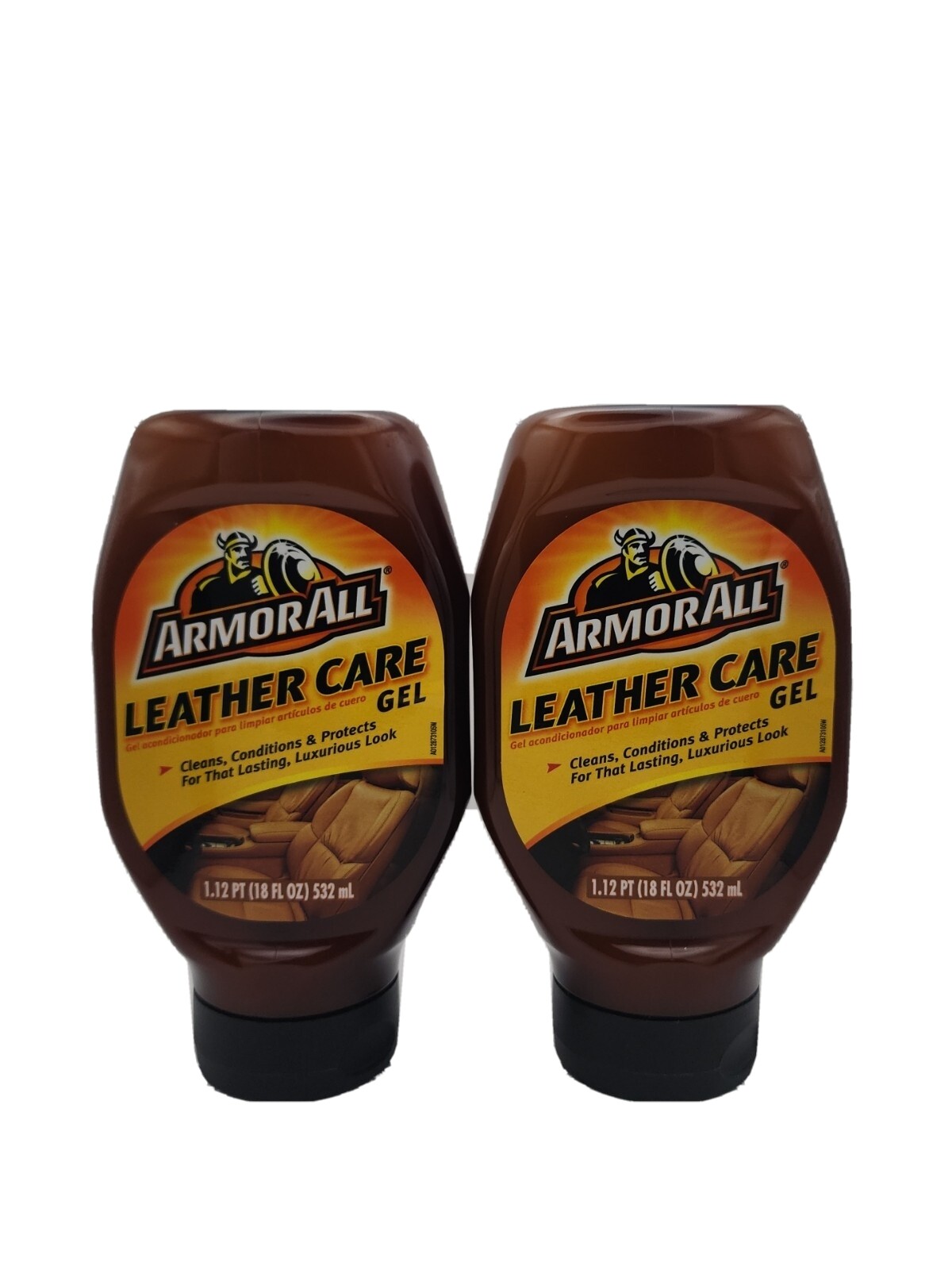 Armor All LEATHER CARE GEL Clean Condition Protect ~ Lasting Luxurious Look 2 pk