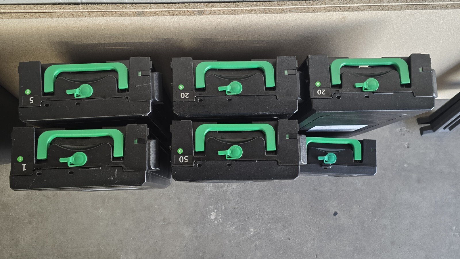 Lot of 6 Hyosung CDU10 CST ATM Machine Parts (Cash Cassettes)