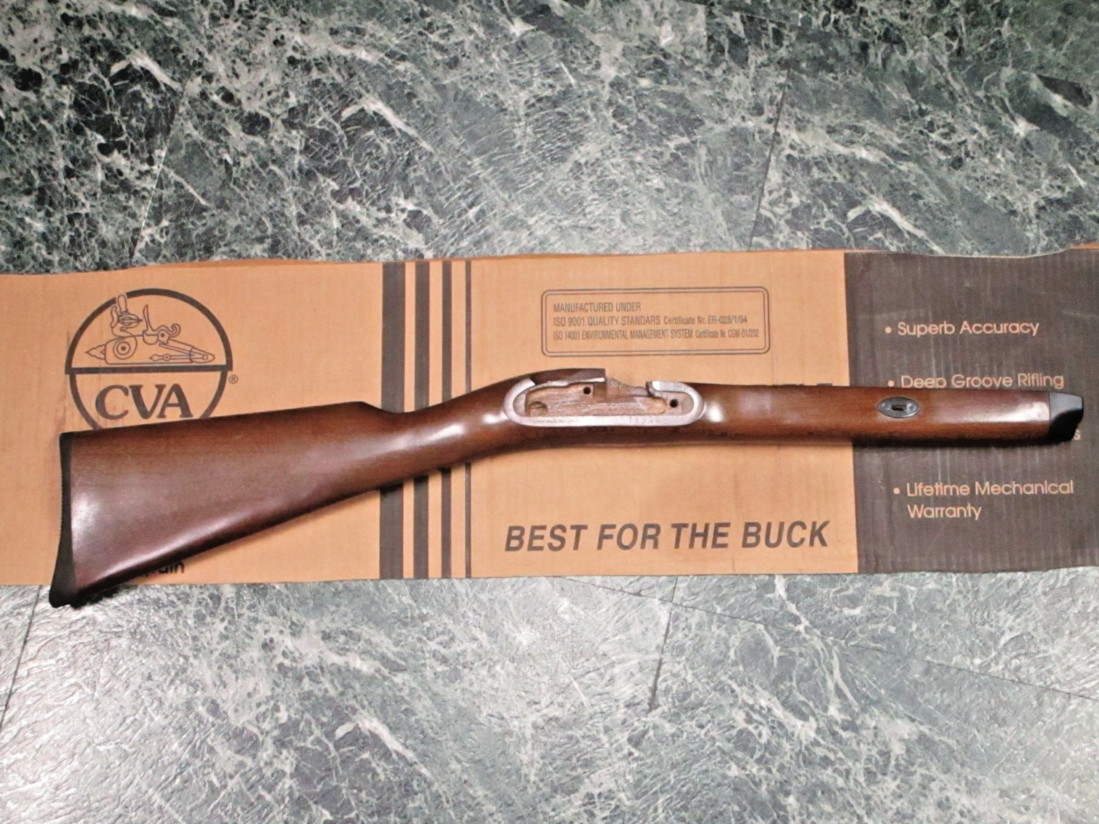 #7 CVA Hunter Hawken or Missouri Hardwood Stock 15/16" (Unused)