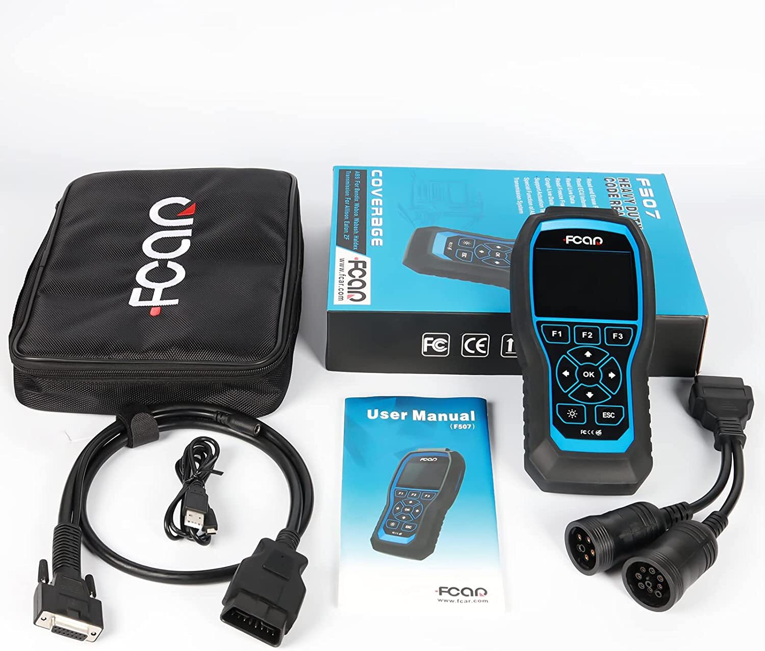 DIESEL DIAGNOSTIC TOOL HEAVY DUTY TRUCK SCANNER FULL SYSTEM OBD OBD2 CODE READER