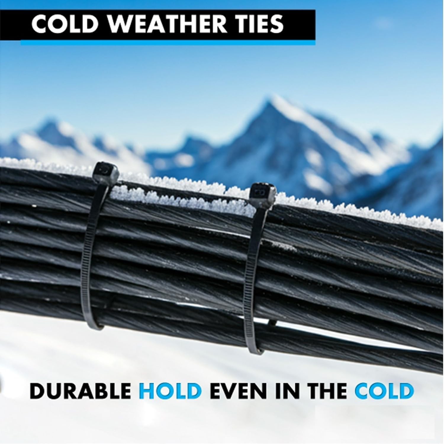 Essential 400-Pack of Assorted Zip Ties - Heavy Duty, UV Resistant & Fireproof