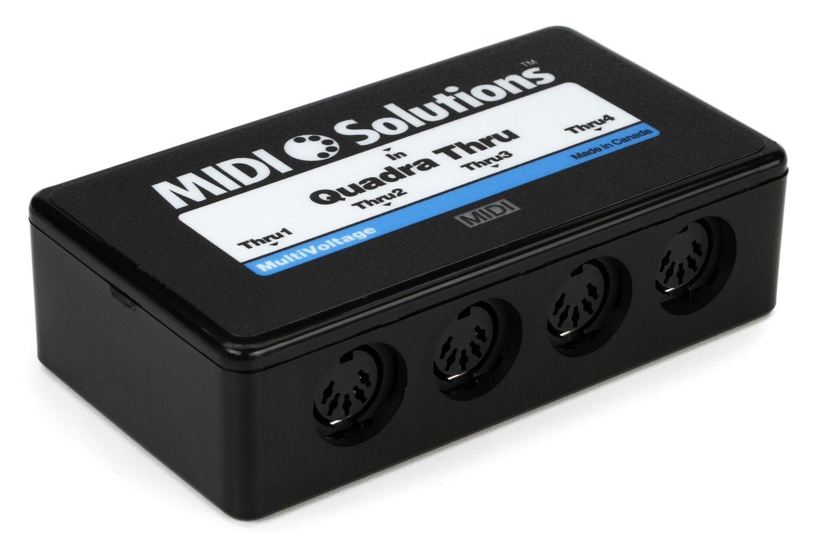 Hosa MHB-350 + MIDI Solutions QuadraThru Value Bundle