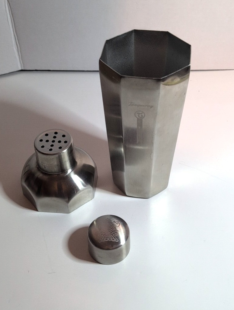 TANQUERAY NO. TEN GIN MARTINI DRINK LIQUOR COCKTAIL SHAKER MIXER STAINLESS STEEL