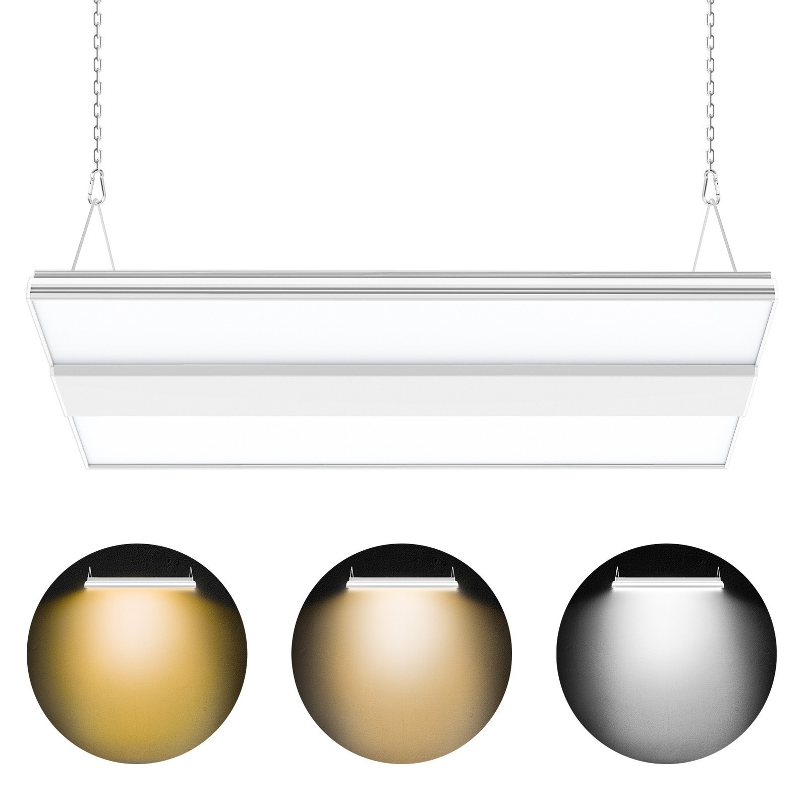 LED Linear High Bay Light 150W 3000K/4000K/5000K Adjustable Warehouse Lighting