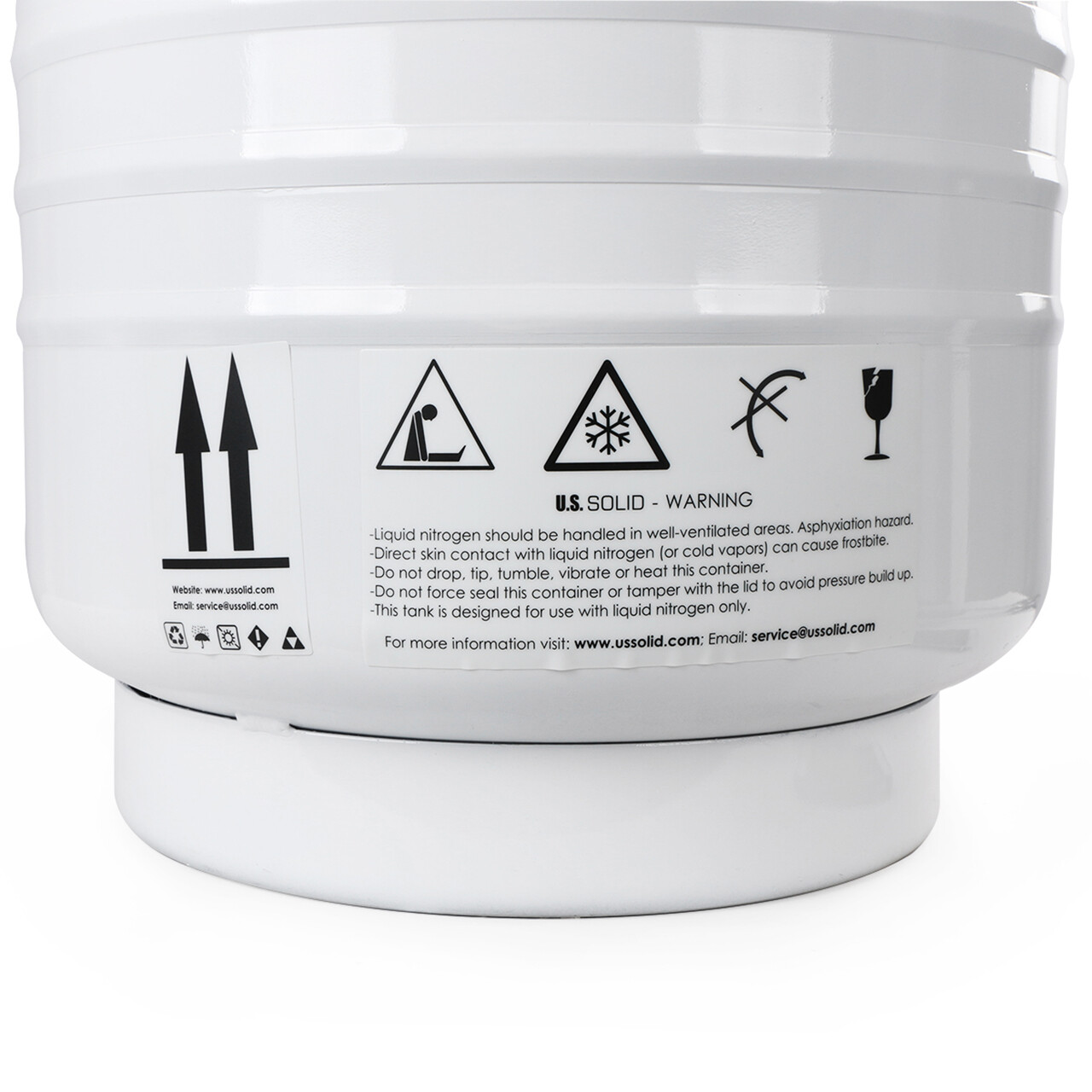 U.S. Solid Liquid Nitrogen Tank LN2 Storage Container Dewar, 3L/6L/10L/20L/30L