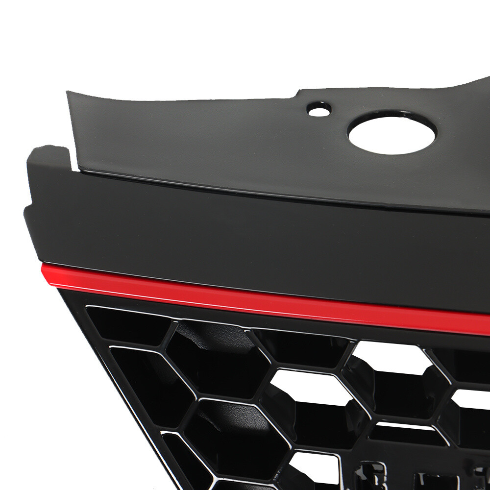 Front Bumper Upper＆Lower Grille Kit W/Bezels Trim Grill For VW Jetta 2011-2014