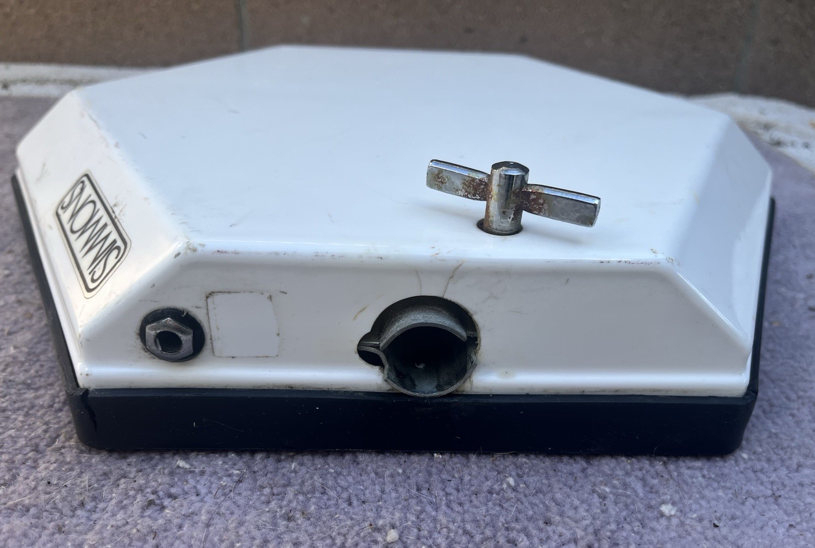 Vintage Simmons Hex Electronic Drum Pad White - Pad #3