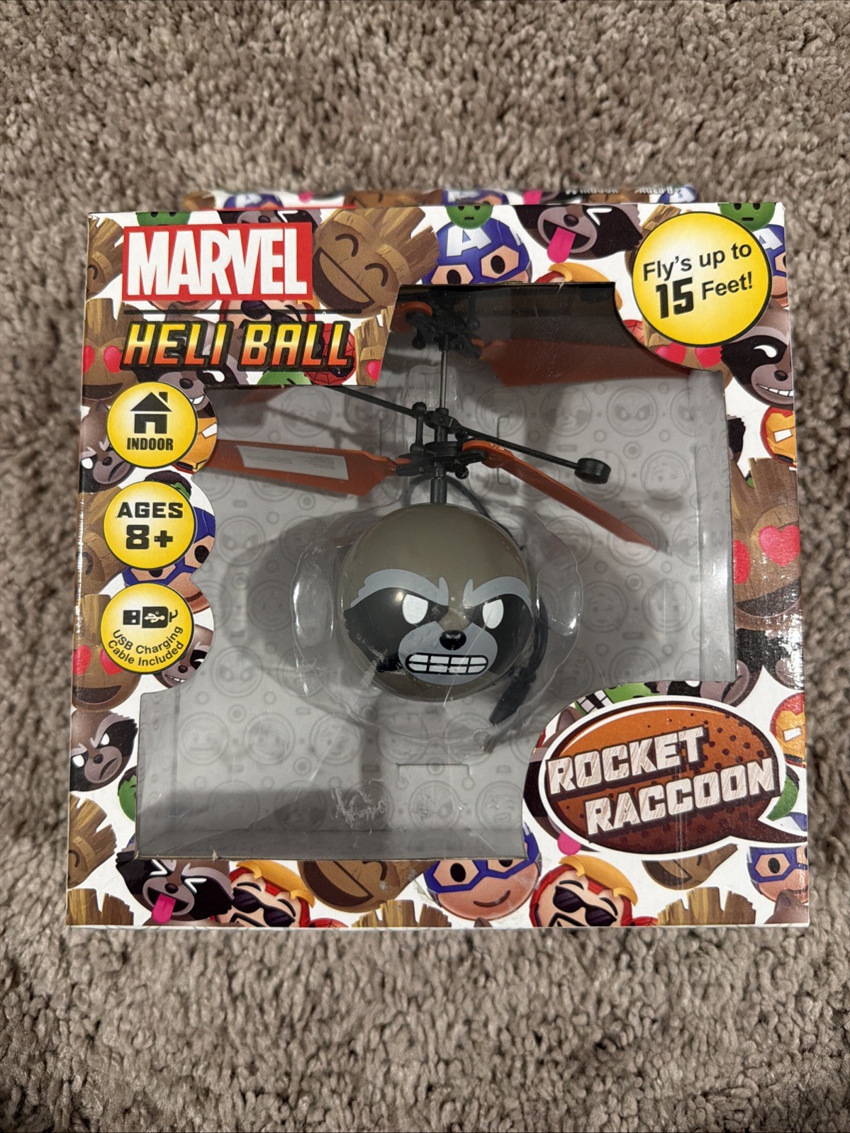 Rocket Raccoon Heli Ball Helicopter Guardians Of The Galaxy NIB