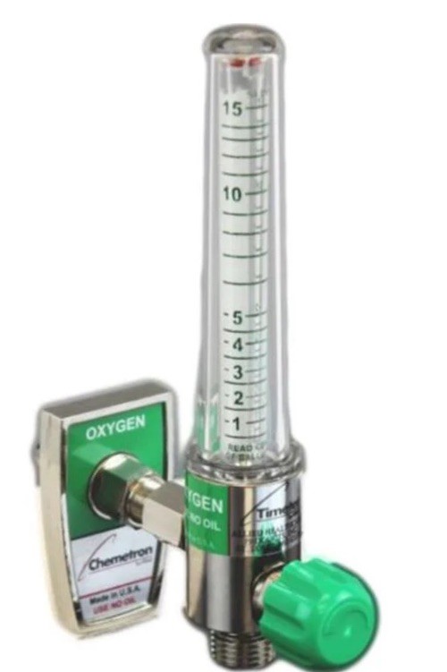 Allied Healthcare 15008-03 Timeter Oxygen Flowmeter ,FLWMTR,02 Diss FHT,15 LPM