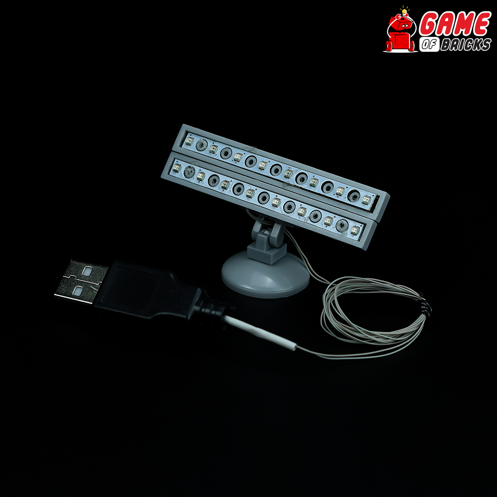 Square Spotlights for LEGO® sets (Pack of 2 - USB Connector)