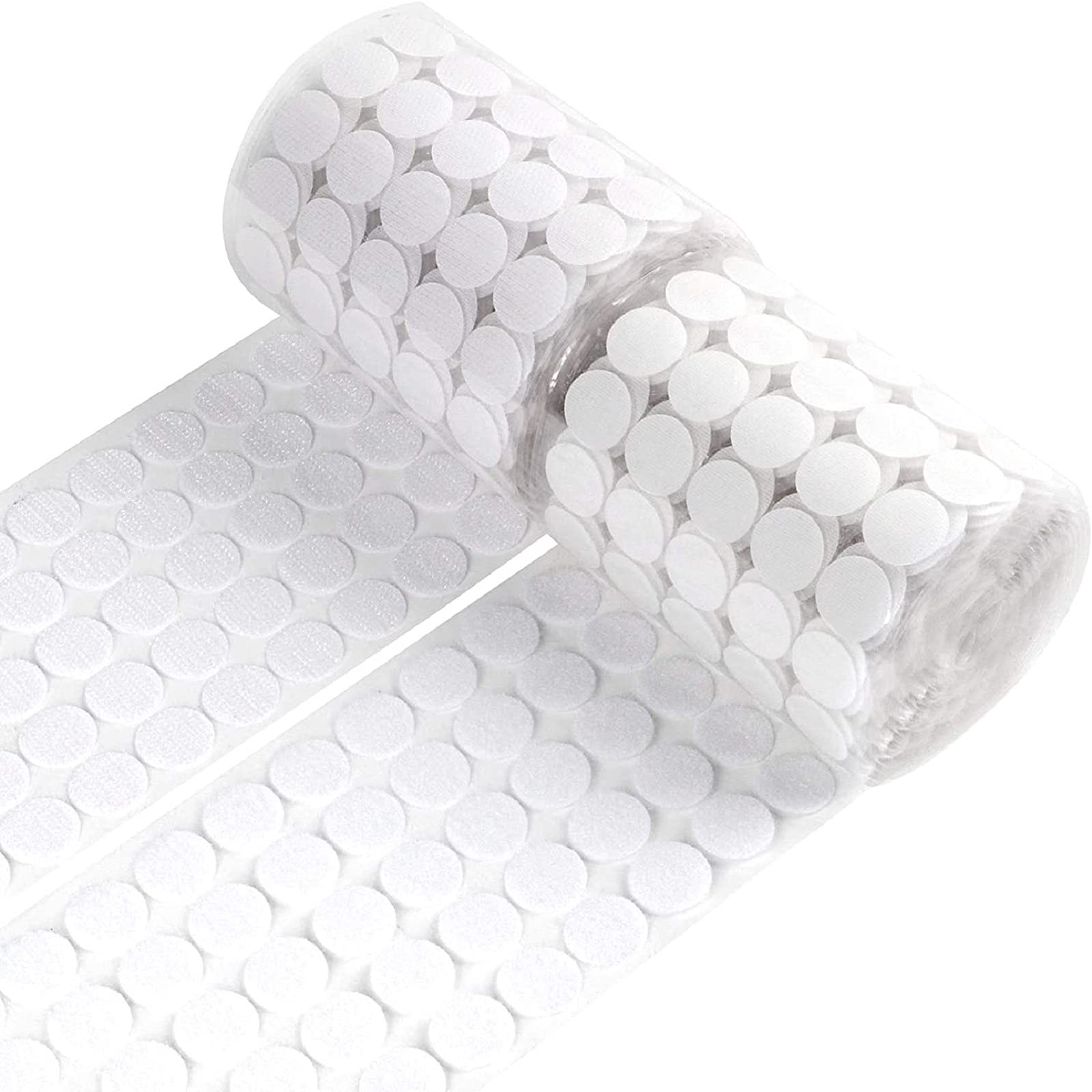 WXBOOM Self Adhesive Dots 1400pcs 700 Pairs 0.79 Diameter White Hook  Loop