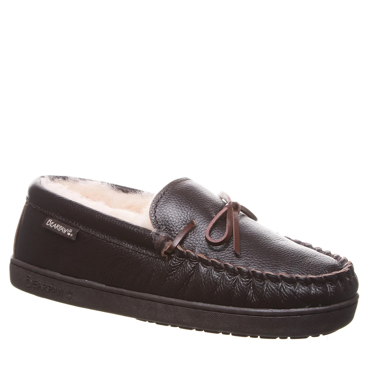 BEARPAW Mens Mach IV Leather Slippers 506-472-892
