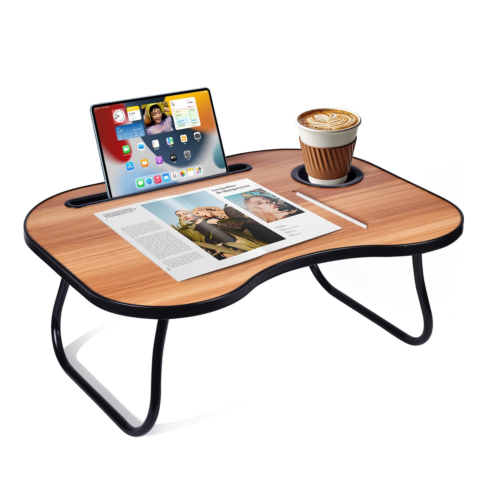 Lap Desk for Laptop Bed Trays for Eating and Laptops Breakfast in Bed Laptop ...