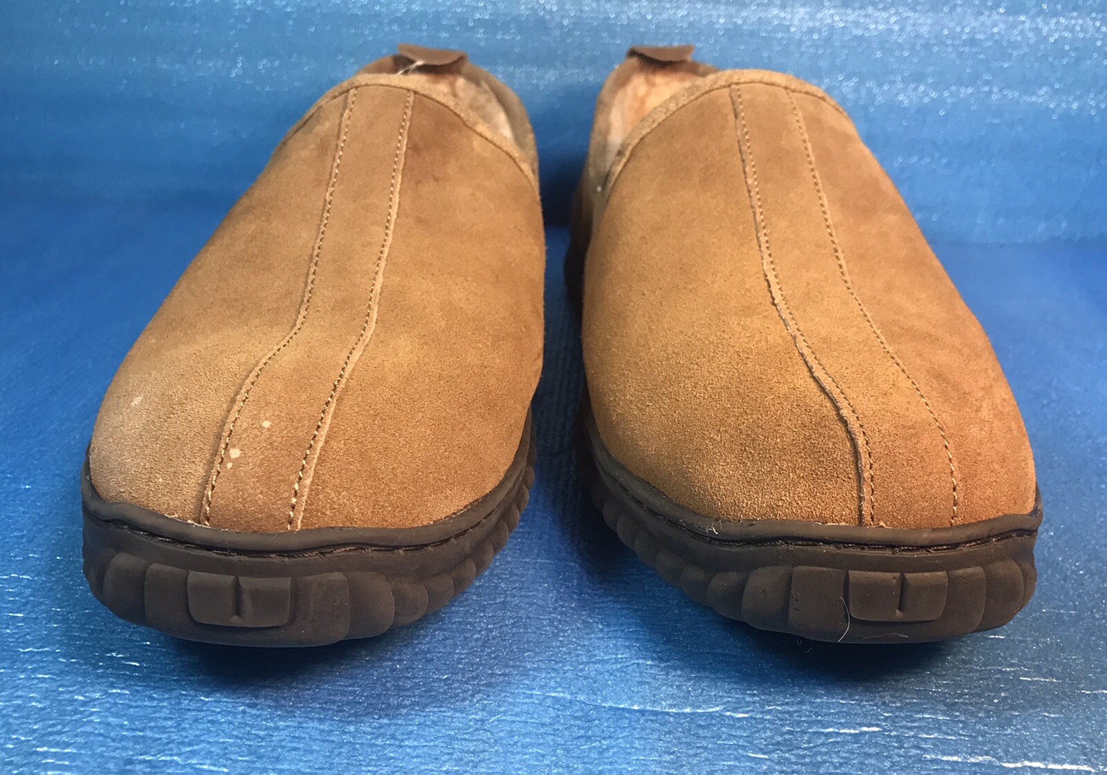 RedHead Men’s Lodge Moc Indoor Outdoor Genuine Suede Slippers Sz 14 M