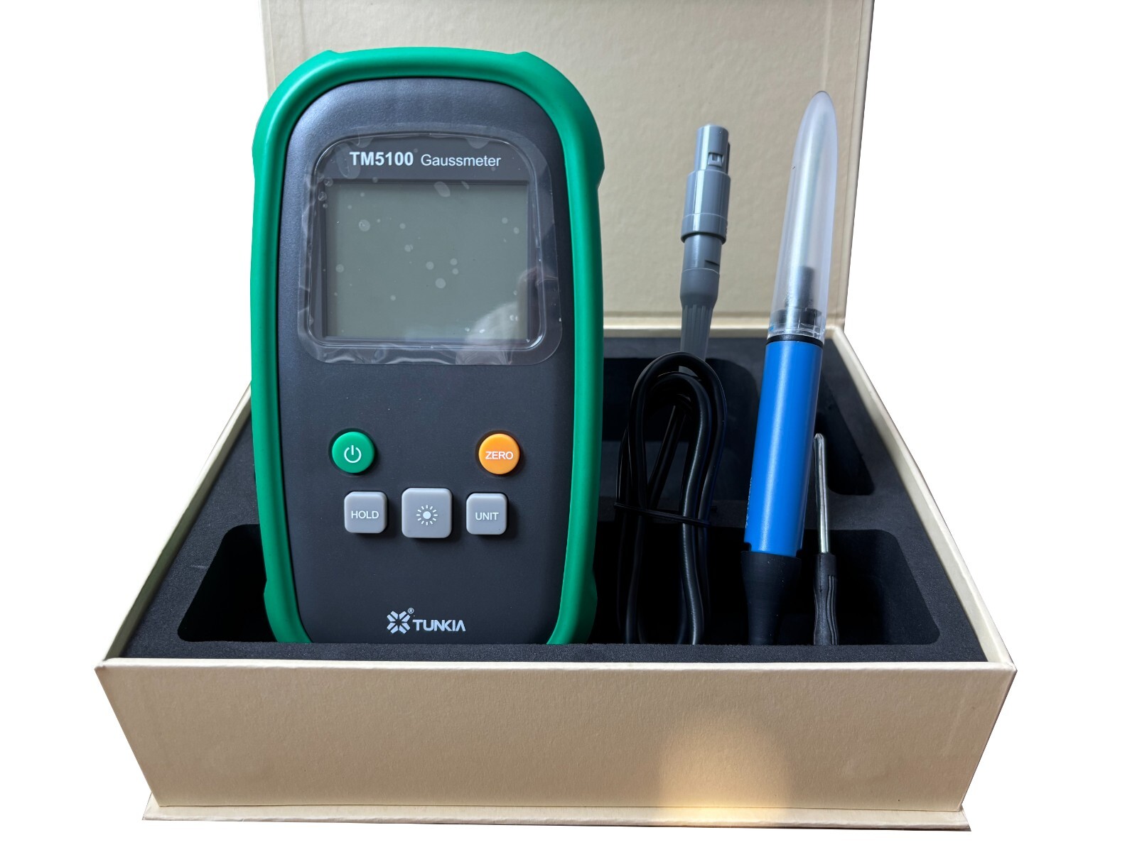 Handheld Tesla Meter Gaussmeter Surface Magnetic Field Tester with 0-200-2000mT