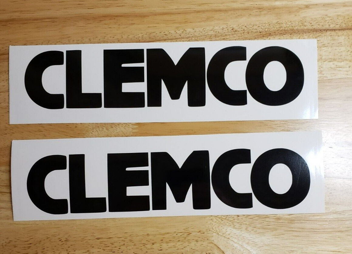 clemco sand blaster replacement decal 18" pair BLACK stickers