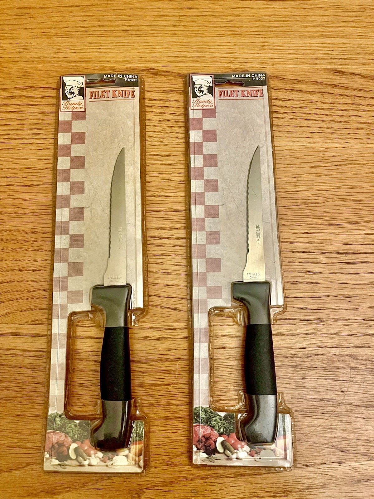 Vintage Gibson Handy Helpers Fillet Knifes Set If 2 Stainless Steel New