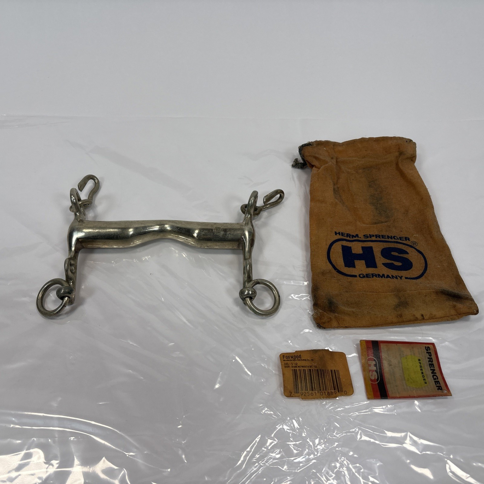 Herm Sprenger Weymouth Bit Thick Filled Curb Low Port Dressage 5 1/2”