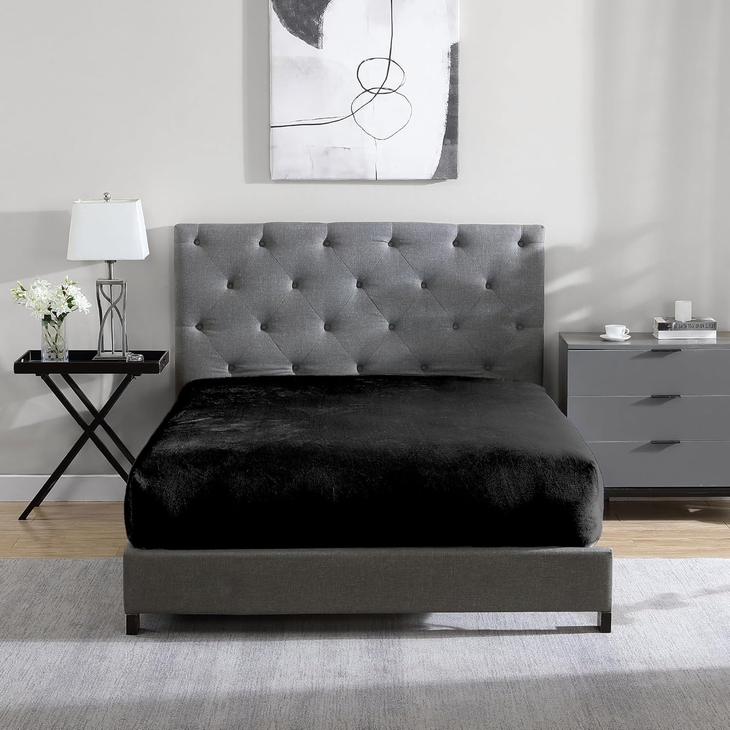 Twin Fitted Sheet, 12" Deep Pocket Ultra Soft Thick Plush Microfiber, All Season