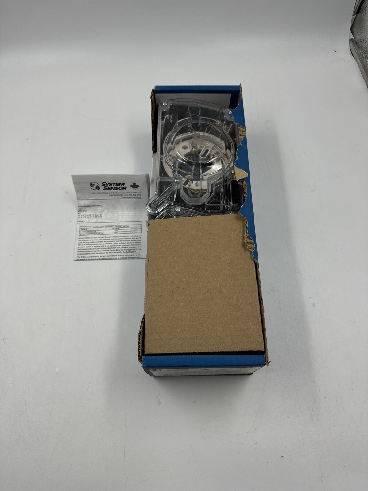 System Sensor DNRA Intelligent Photoelectric Duct Smoke Detector Housing new