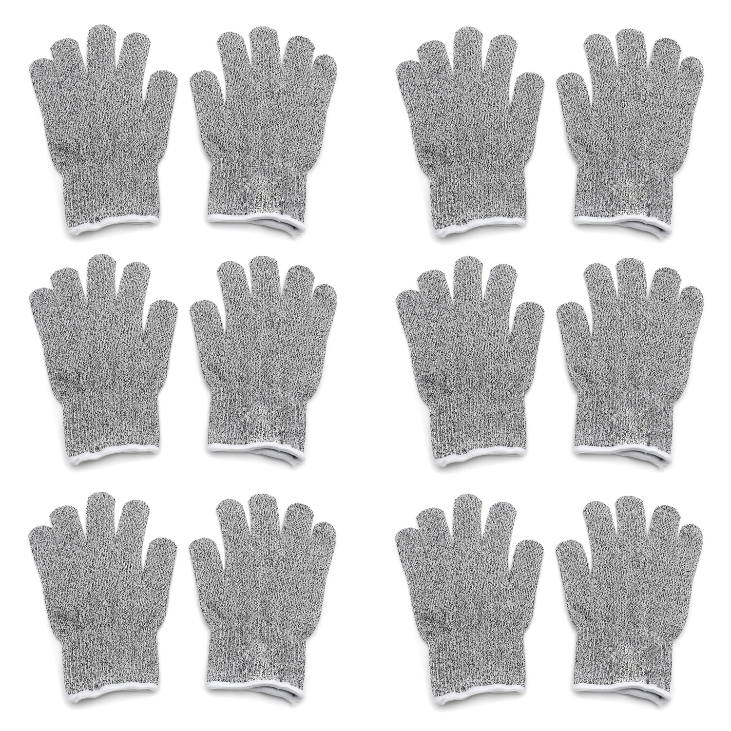 6Pair XL Safe Cut Resistant Gloves Food Grade Level 5 Protection For Kitchen Oys