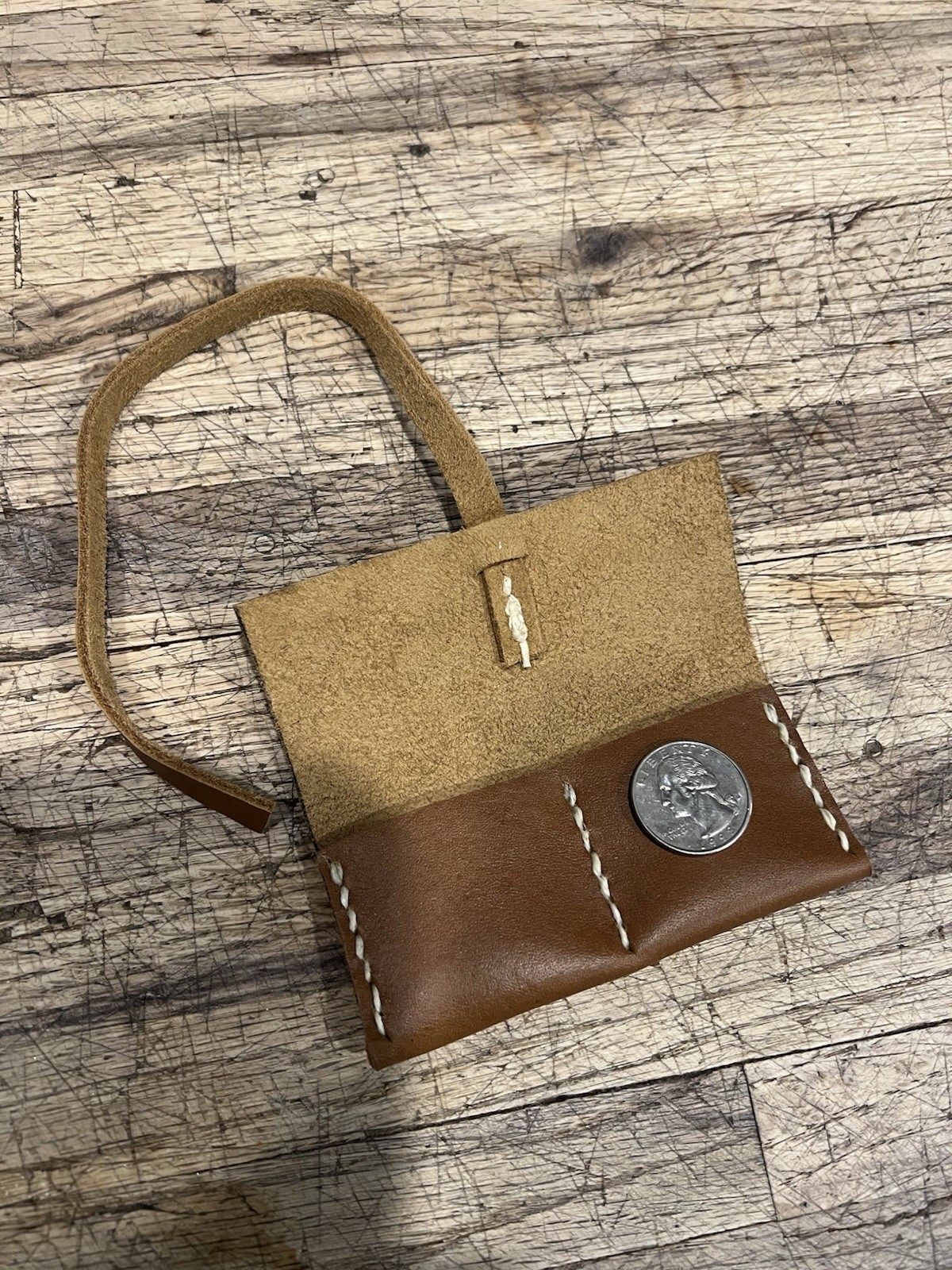 Leather Flint Wallet Muzzleloader Black Powder