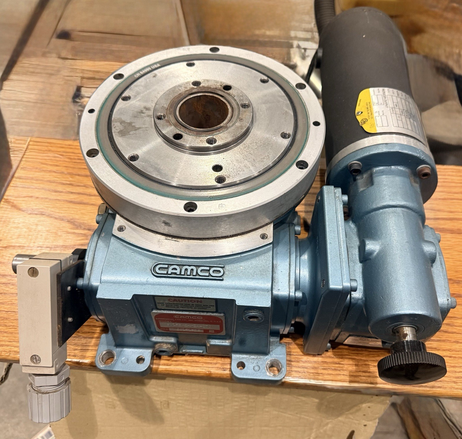 Camco 601RDM16H24-270 Rotary Drive Indexer 20:1 Ratio 90V 180SM W/ 3940-1A Motor