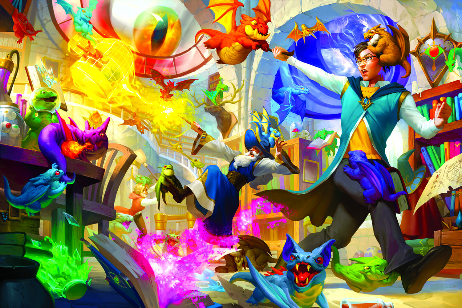 Dragon Daycare Fantasy Wizard Puzzle | 1000 Piece Jigsaw Puzzle