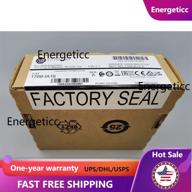 1769-IA16/A AB CompactLogix 16 Pt 120VAC D/I Module 1769IA16 New Factory Sealed