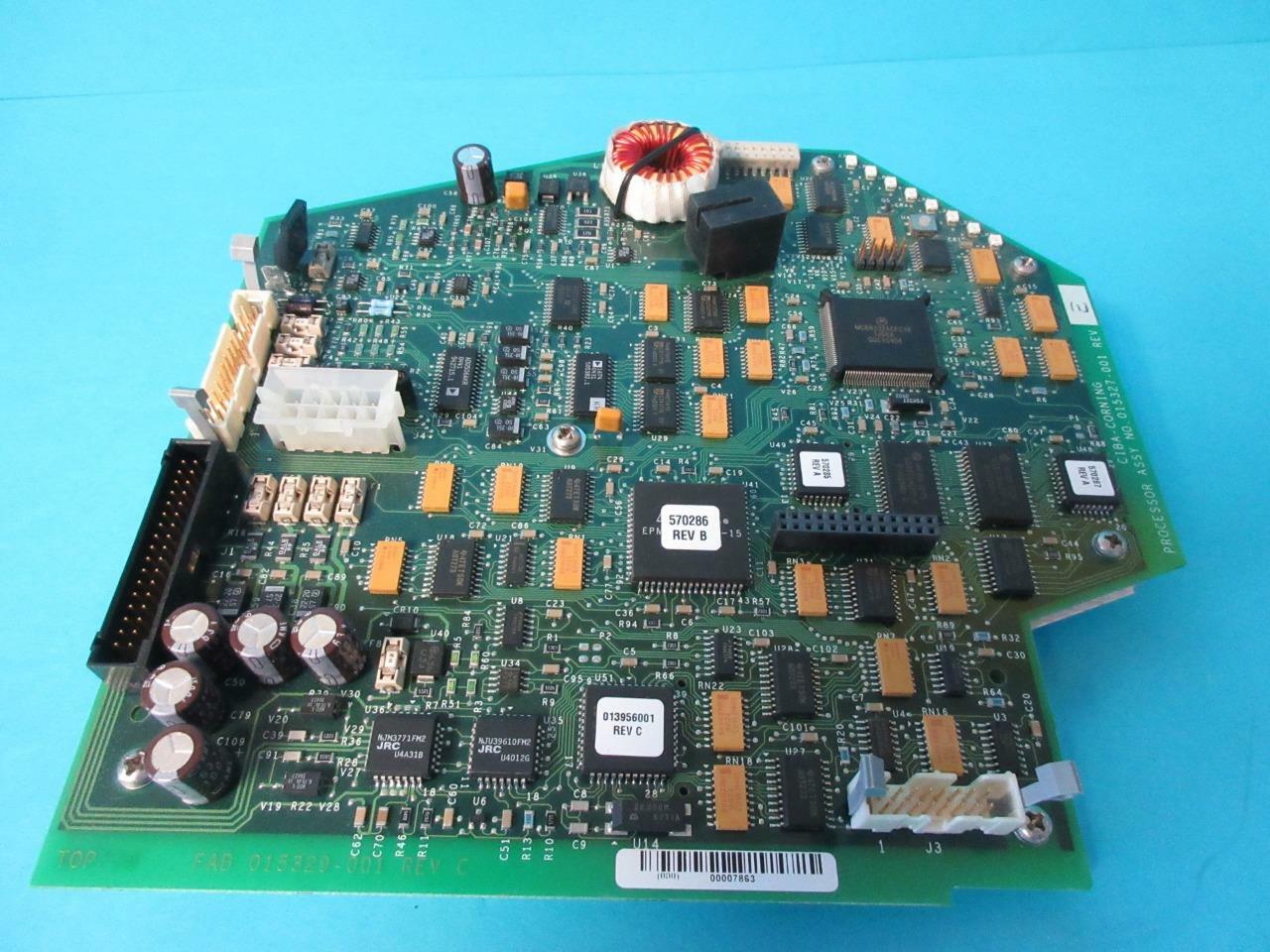 CIBA-CORNING PROCESSOR ASSEMBLY 015327-001 REV E FAB 015329-001 REV C BOARD
