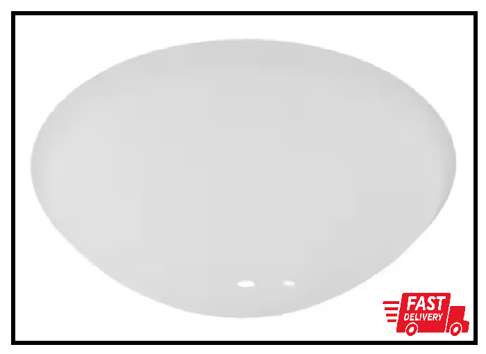 Hampton Bay Springview 52 in. Ceiling Fan Replacement Frosted White Glass Bowl