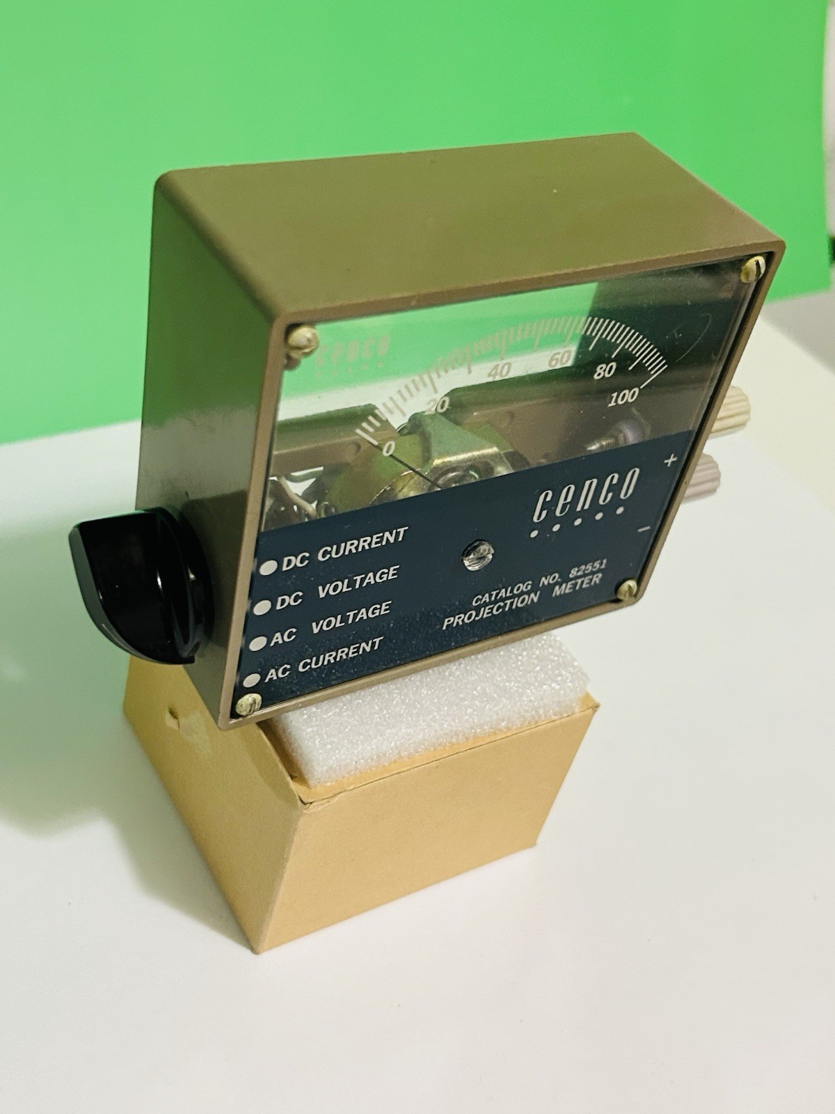 Cenco Projection Analog Panel Meter 82551 AC/DC Current & Voltage