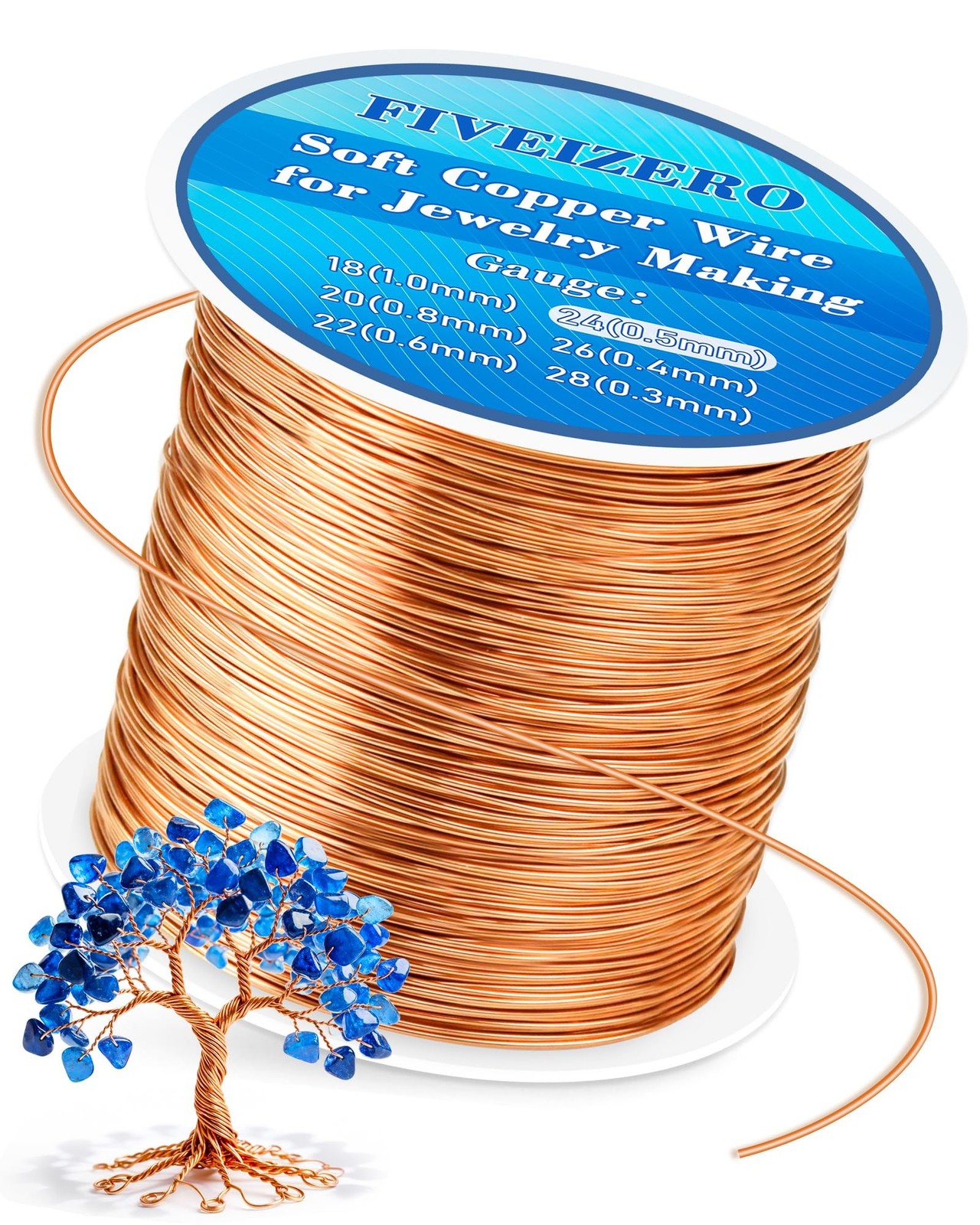 24 Gauge Pure Copper Wire 203FT Dead Soft for Beading Sculpting Crafts DIY NEW