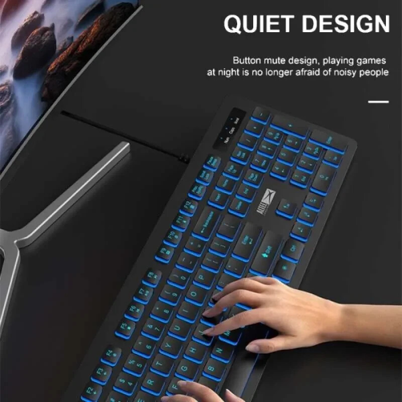 Altec Lansing ALGK8264 USB Wired Gaming Keyboard membrane 3 color RGB