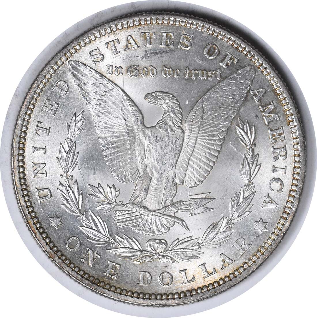 1884 VAM 2A Morgan Silver Dollar Partial E Reverse Choice BU Uncertified #714